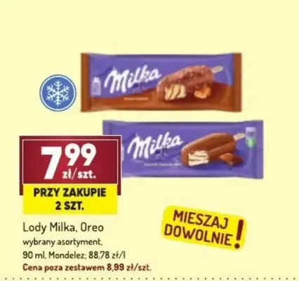 Lody Milka promocja w Avita