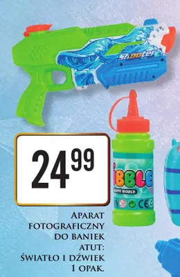 Aparat fotograficzny do baniek atut: światło i dźwięk promocja w Dino