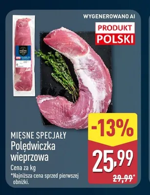Polędwiczka wieprzowa Mięsne Specjały promocja w Aldi