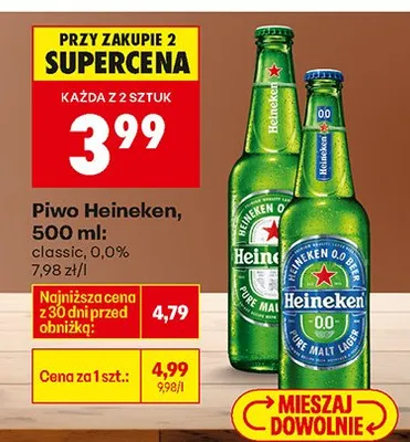 Piwo classic 0,0% promocja w Biedronka