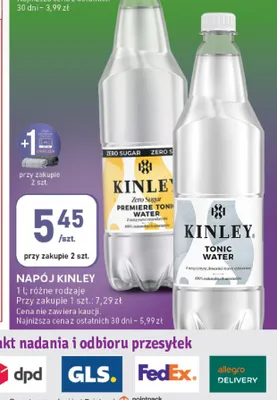 Napój kinley tonic water promocja w Stokrotka