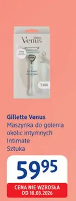 Maszynka do golenia okolic intymnych Intimate Gillette Venus promocja w Drogerie DM