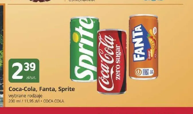 Napój gazowany Coca-Cola Zero Sugar puszka promocja w Marketvita