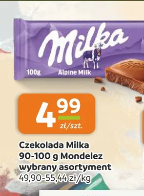 Czekolada Milka Alpine Milk promocja w Społem Częstochowa