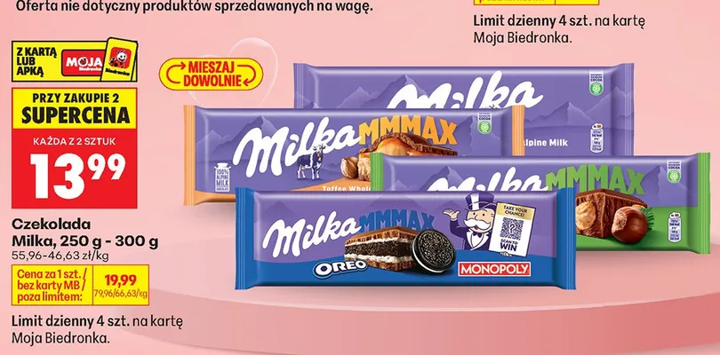 Czekolada Toffee Wholenut promocja w Biedronka