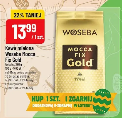 Kawa mielona Mocca Fix Gold promocja w POLOmarket