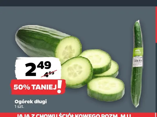 Ogórek długi promocja w Netto
