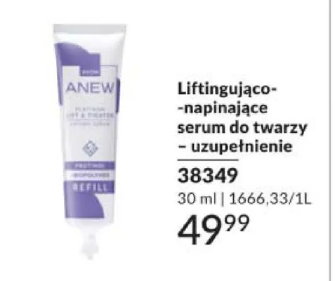 Liftingująco-napinające serum do twarzy Anew - uzupełnienie promocja w AVON