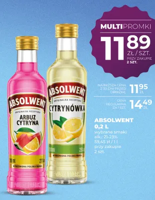 Likier Absolwent Arbuz Cytryna promocja w Duży Ben