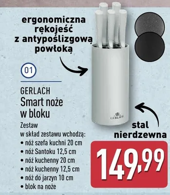 Noże w bloku promocja w Aldi