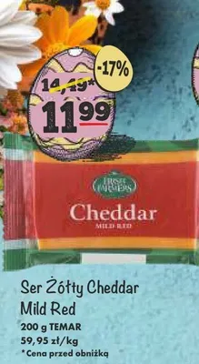 Ser żółty Cheddar Mild Red promocja w Arhelan
