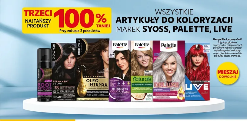 Artykuły do koloryzacji Palette promocja w Kaufland