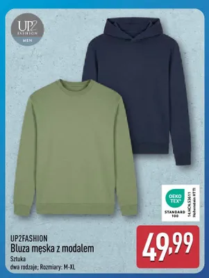 Bluza męska z modalem UP2FASHION promocja w Aldi