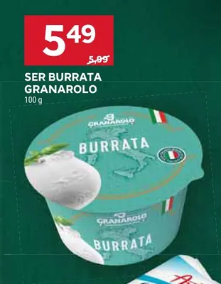 Ser Burrata Granarolo promocja w Stokrotka