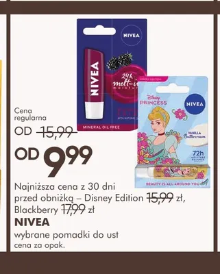 Pomadki do ust Nivea promocja w Super-Pharm
