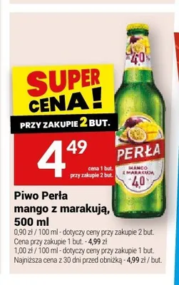Piwo Perła mango z marakują promocja w Twój Market