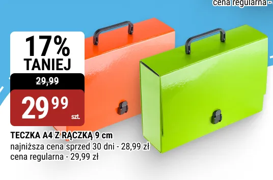 Teczka A4 z rączką 9 cm promocja w bi1