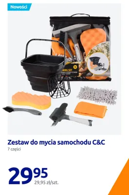 Zestaw do mycia samochodu C & C 7 części promocja w Action
