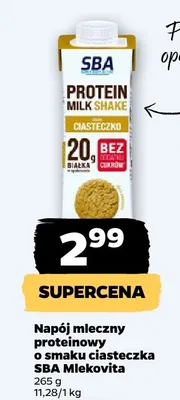 Napój mleczny proteinowy o smaku ciasteczka promocja w Netto