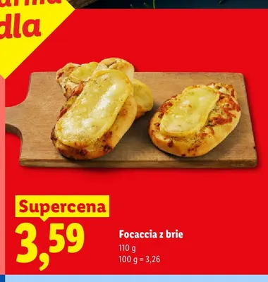 Focaccia z brie Piekarnia Lidla promocja w Lidl