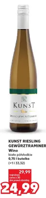 Wino Riesling Gewürztraminer białe półsłodkie promocja w Kaufland