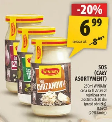 Sos grzybnowy, chrzanowy promocja w Arhelan