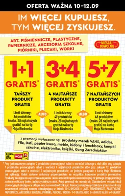 Artykuły piśmiennicze plastyczne papiernicze akcesoria szkolne piórniki plecaki worki promocja w Biedronka