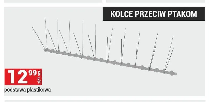 Kolce przeciw ptakom podstawa plastikowa promocja w Merkury Market