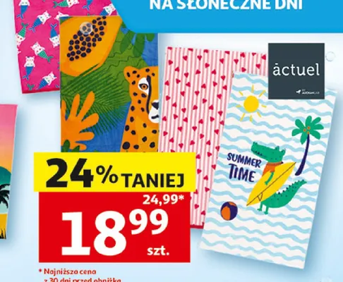 Ręcznik plażowy Lovely Actuel 70x120 cm promocja w Auchan