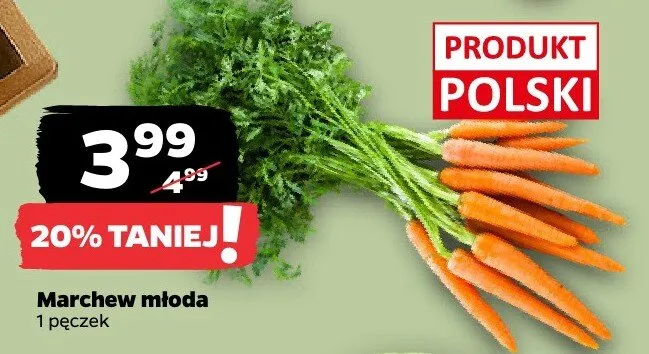 Marchew młoda polska promocja w Netto