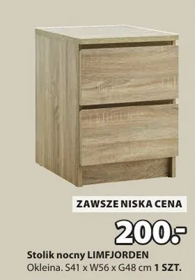 Stolik nocny LIMFJORDEN promocja w Jysk
