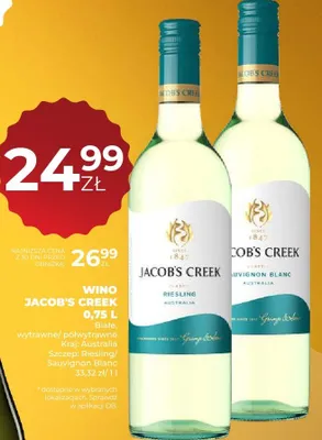 Wino Jacob's Creek Riesling promocja w Duży Ben