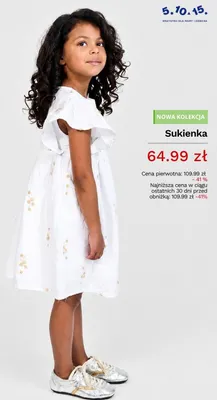 Sukienka dziecięca 5,10,15. promocja w 5.10.15