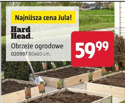 Obrzeże ogrodowe 009097 80x60cm promocja w Jula