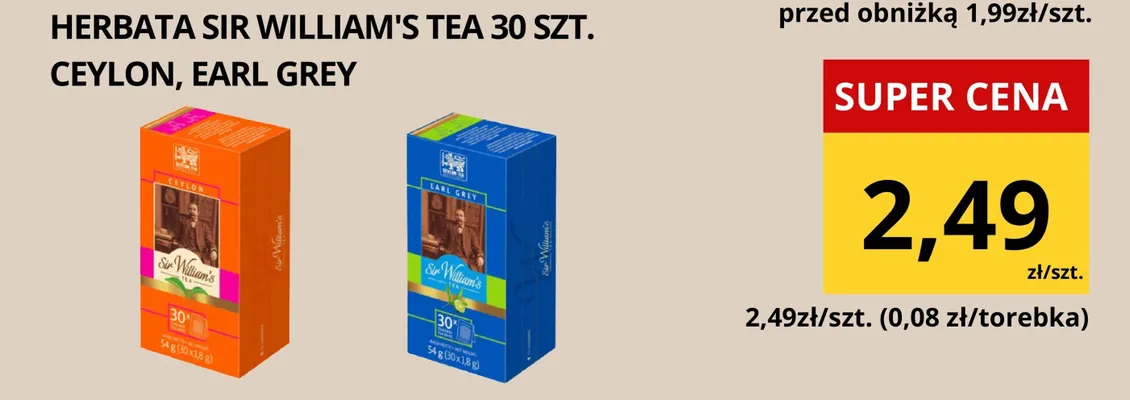 Herbata Ceylon promocja w Supeco