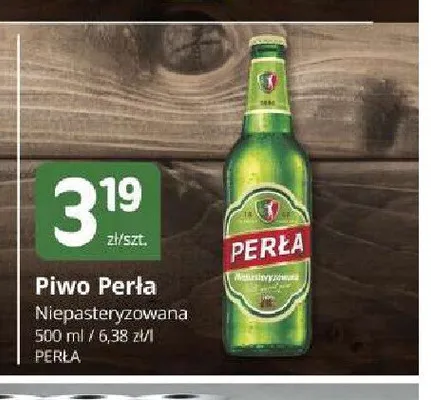 Piwo Perła Niepasteryzowana 500 ml promocja w Marketvita