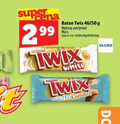 Baton Twix White promocja w TOPAZ