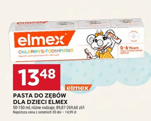Pasta do zębów dla dzieci Elmex Children's Toothpaste 0-6 Years promocja w Stokrotka