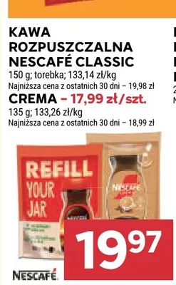 Kawa rozpuszczalna Nescafé Crema promocja w Stokrotka