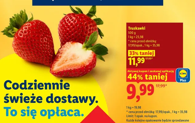 Truskawki promocja w Lidl