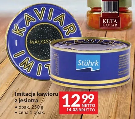 Imitacja kawioru z jesiotra promocja w Makro