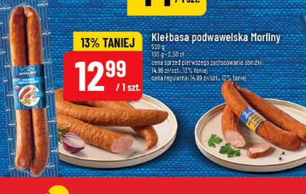Kiełbasa podwawelska Morliny promocja w POLOmarket