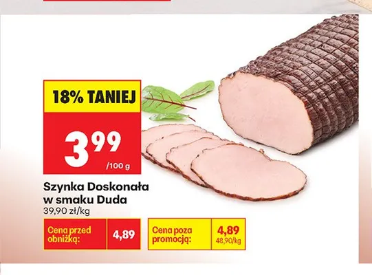 Szynka Doskonała w smaku Duda promocja w Biedronka