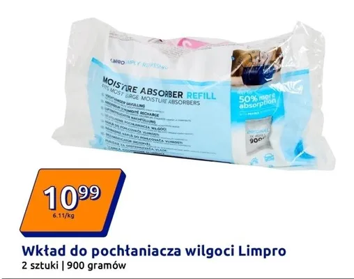 Wkład do pochłaniacza wilgoci Limpro promocja w Action