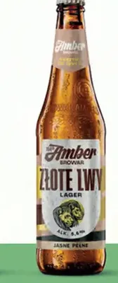 Piwo Amber Złote Lwy Lager jasne pełne promocja w Makro
