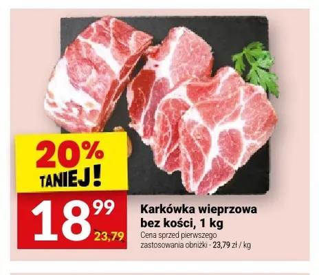 Karkówka wieprzowa bez kości promocja w Twój Market