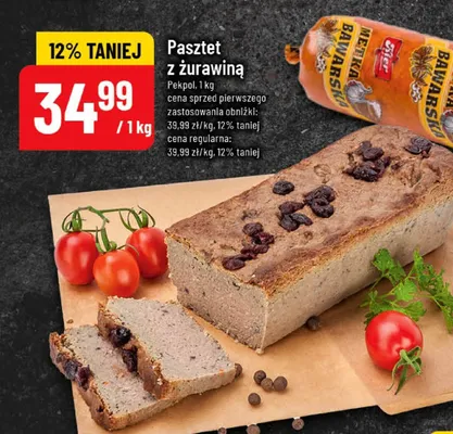 Pasztet z żurawiną promocja w POLOmarket