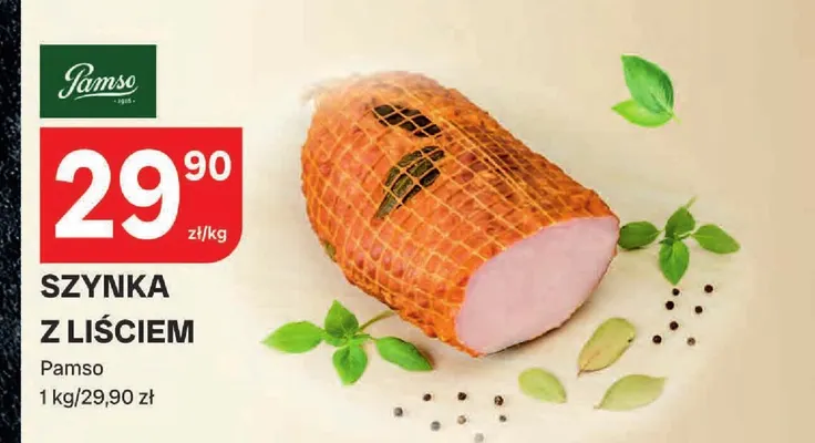 Szynka z liściem Pamso promocja w Chorten