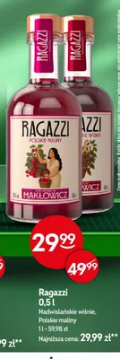 Likier Ragazzi Nadwiślańskie Wiśnie promocja w Żabka