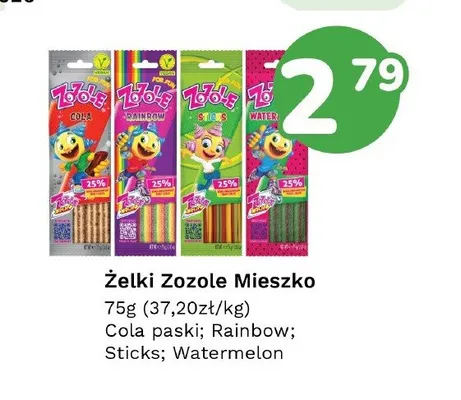 Żelki Zozole Mieszko Sticks promocja w Limonka